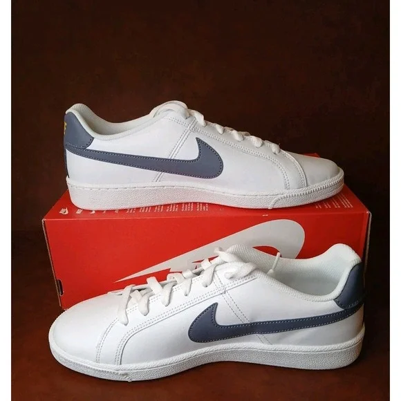 Nike Court Royale White Light Carbon Men's Sz 9.5 M Low Top Sneakers Shoes #1296